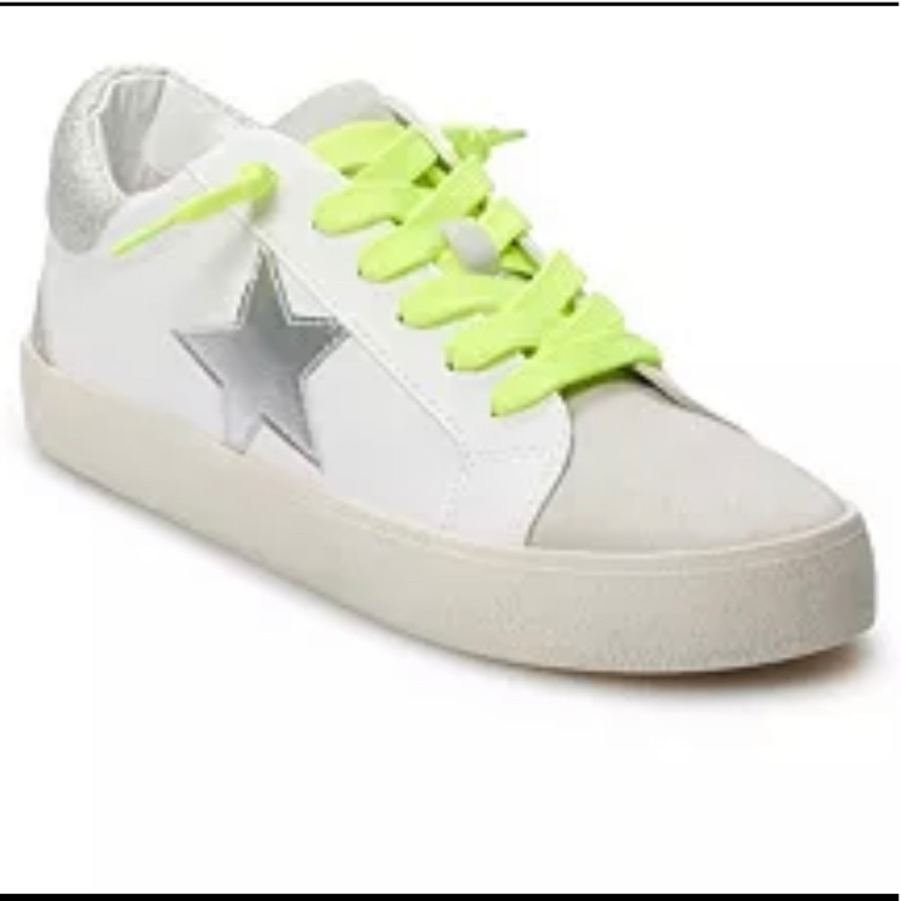NEW Madden Girl | Metallic and Green Star Sneakers
